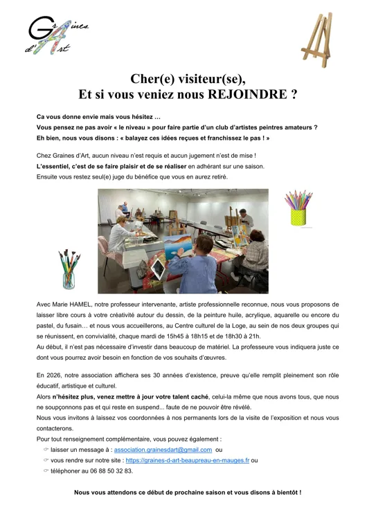 informations et tarifs